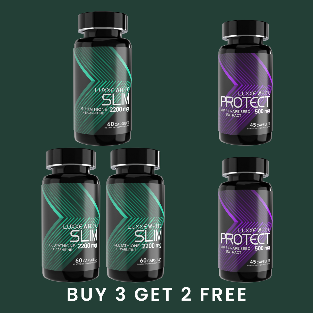 Buy 3 Luxxe White Slim Get 2 Free Luxxe White Protect