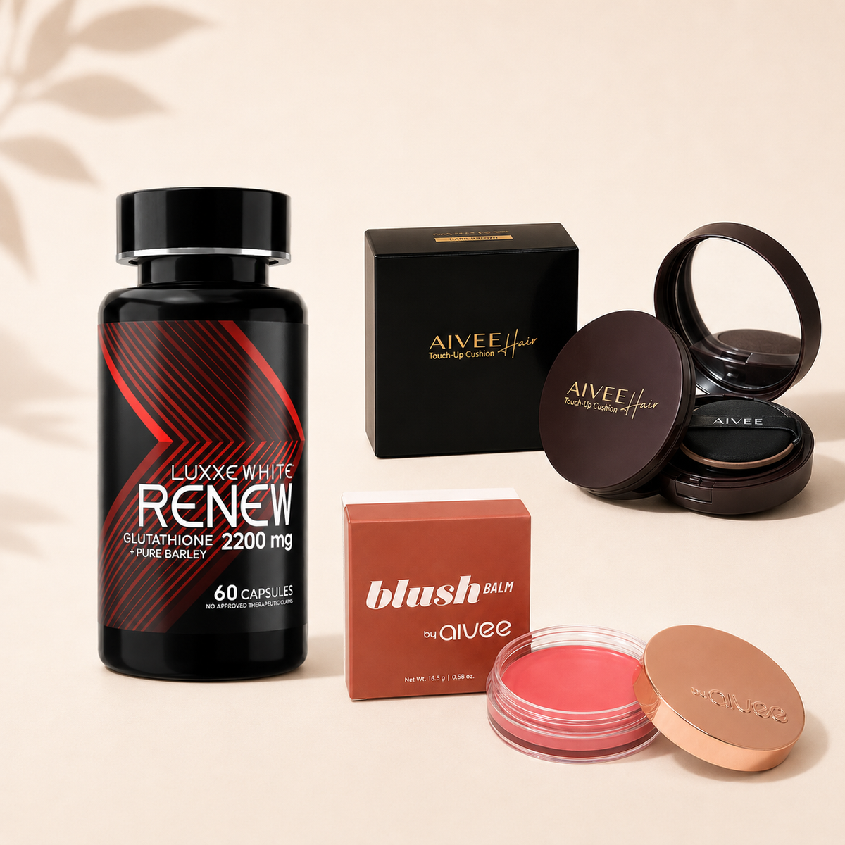 Renew + Aivee Cushion + Blush Balm Bundle